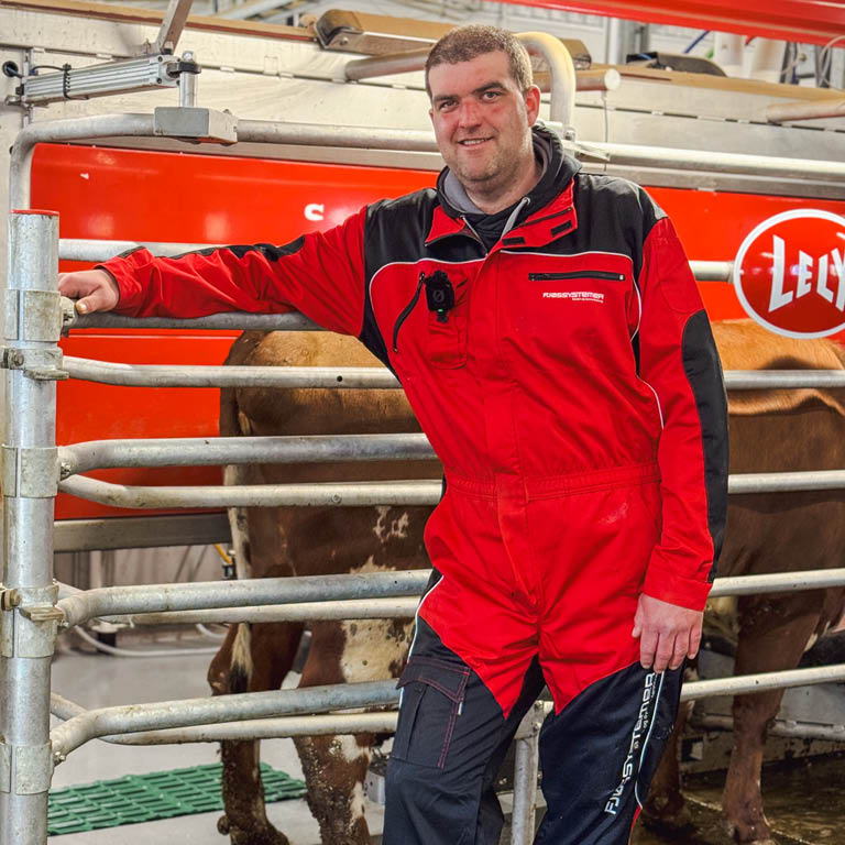 Melkeprodusent Kenneth Justad, mai 2025